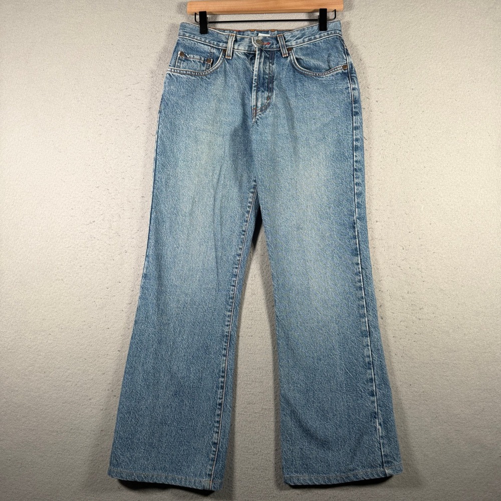 Vintage Lucky Brand Dungarees Womens Jeans 8 28 Medium Wash Flare Leg USA Made